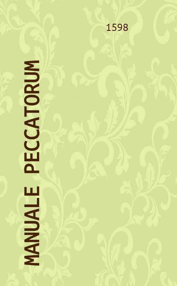 Manuale peccatorum