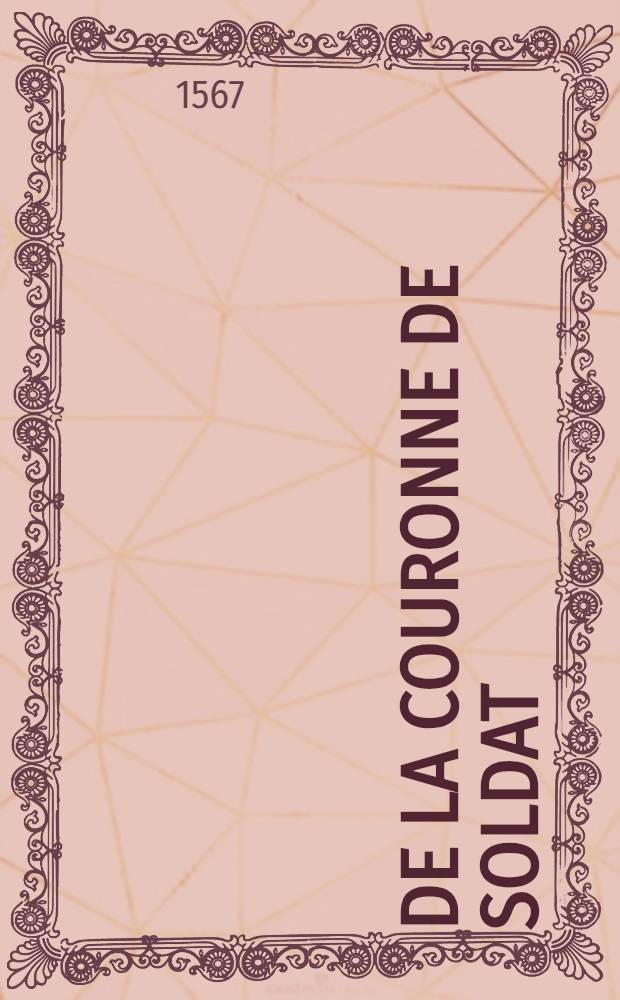 De la couronne de soldat