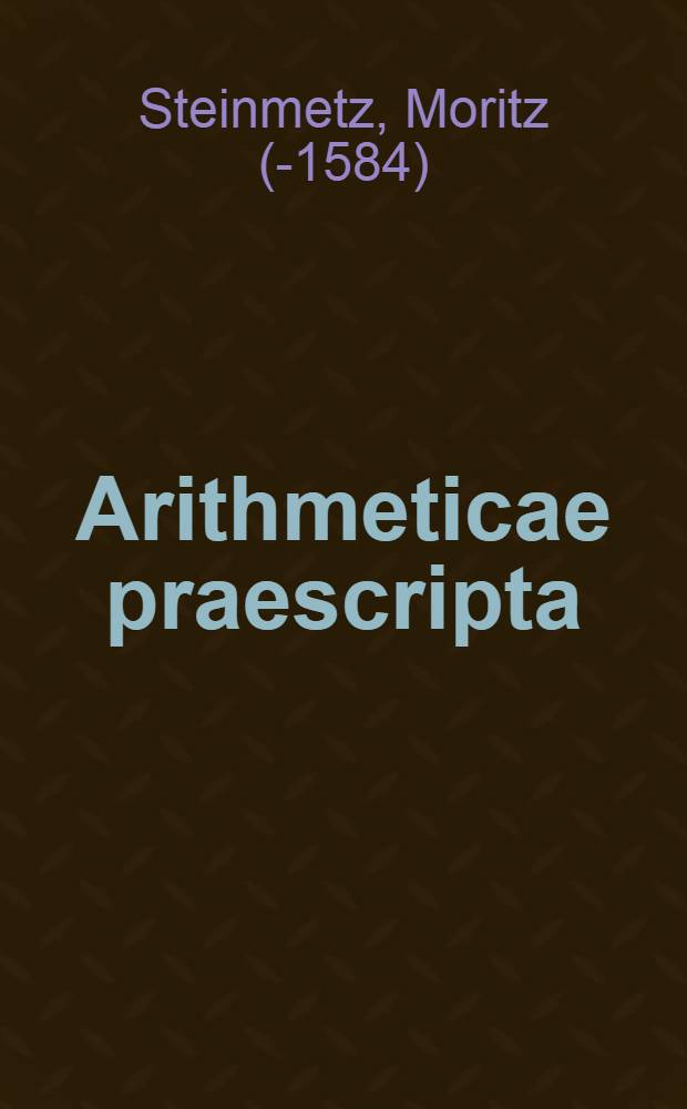 Arithmeticae praescripta