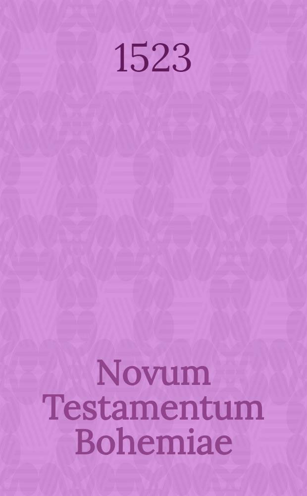 Novum Testamentum Bohemiae