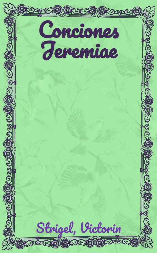 Conciones Jeremiae