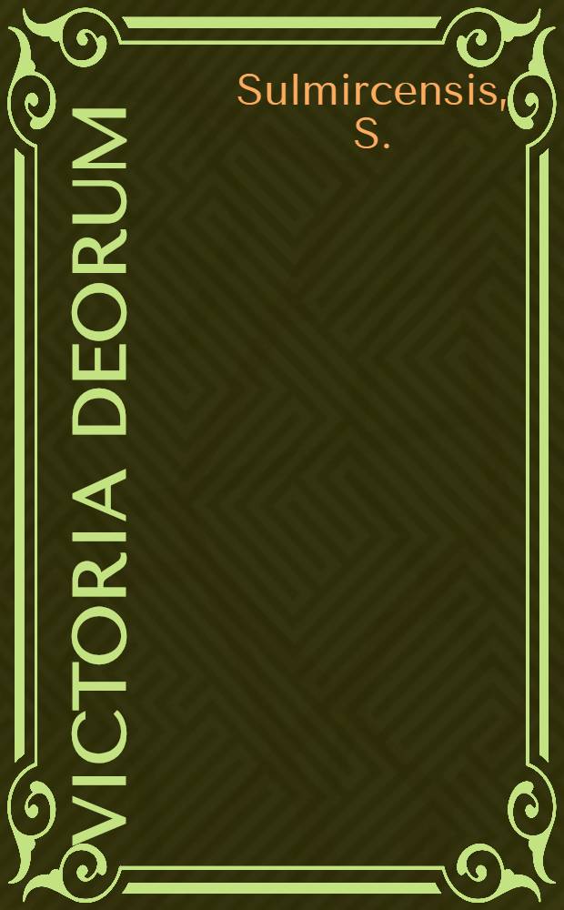 Victoria deorum