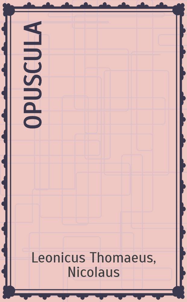 Opuscula