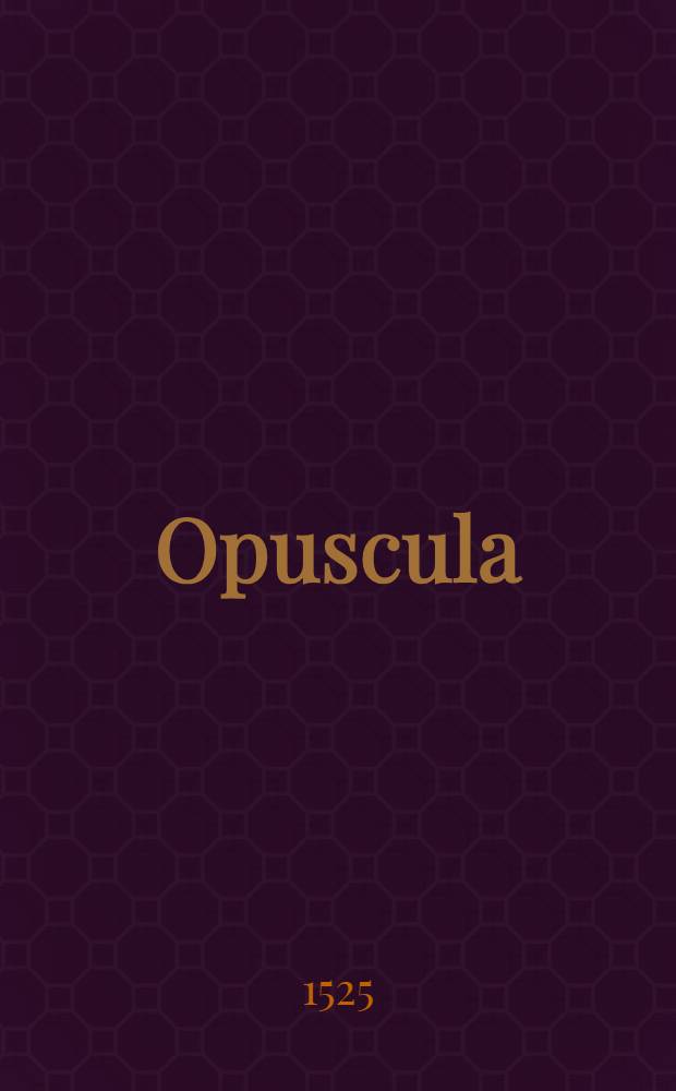 Opuscula