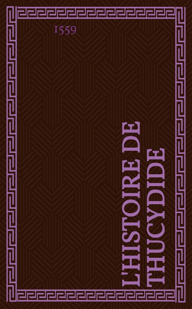 L'histoire de Thucydide