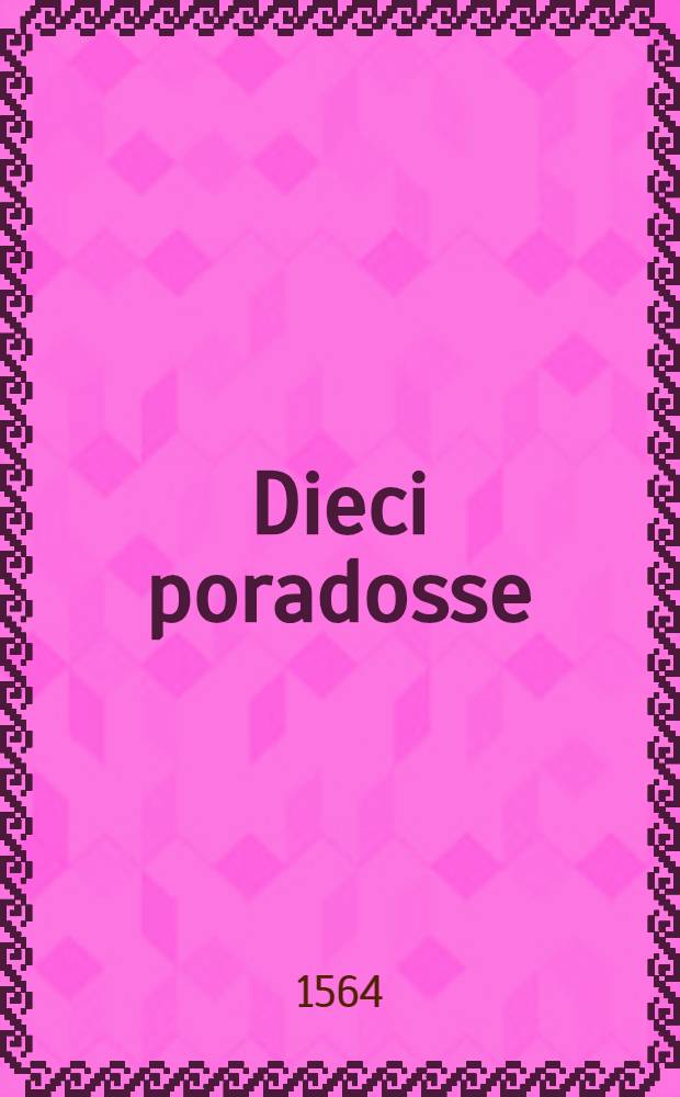 Dieci poradosse