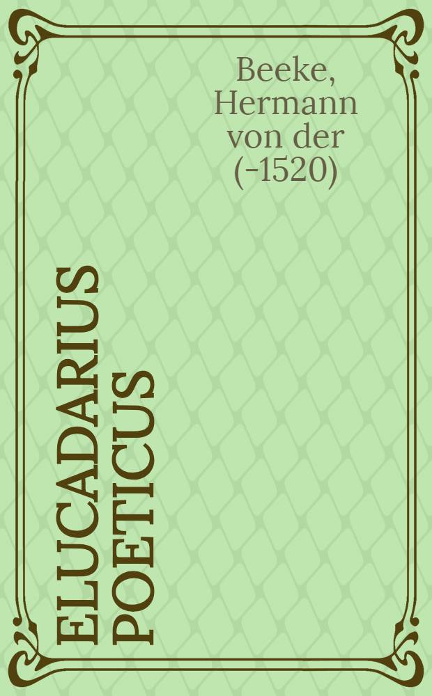 Elucadarius poeticus