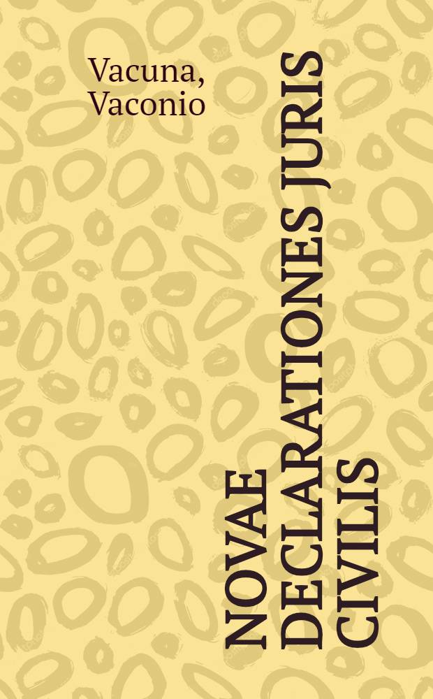 Novae declarationes juris civilis