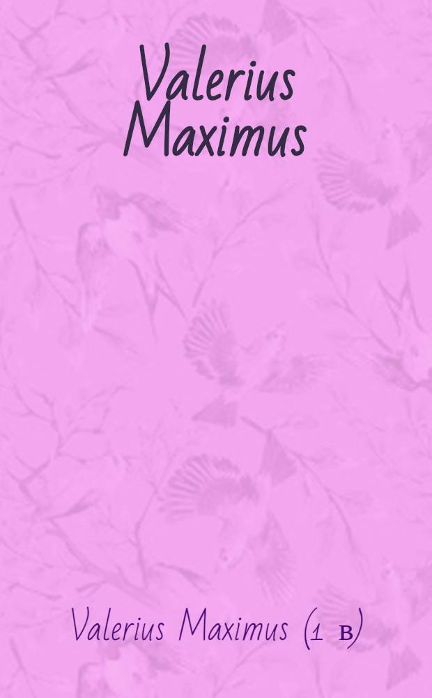 Valerius Maximus