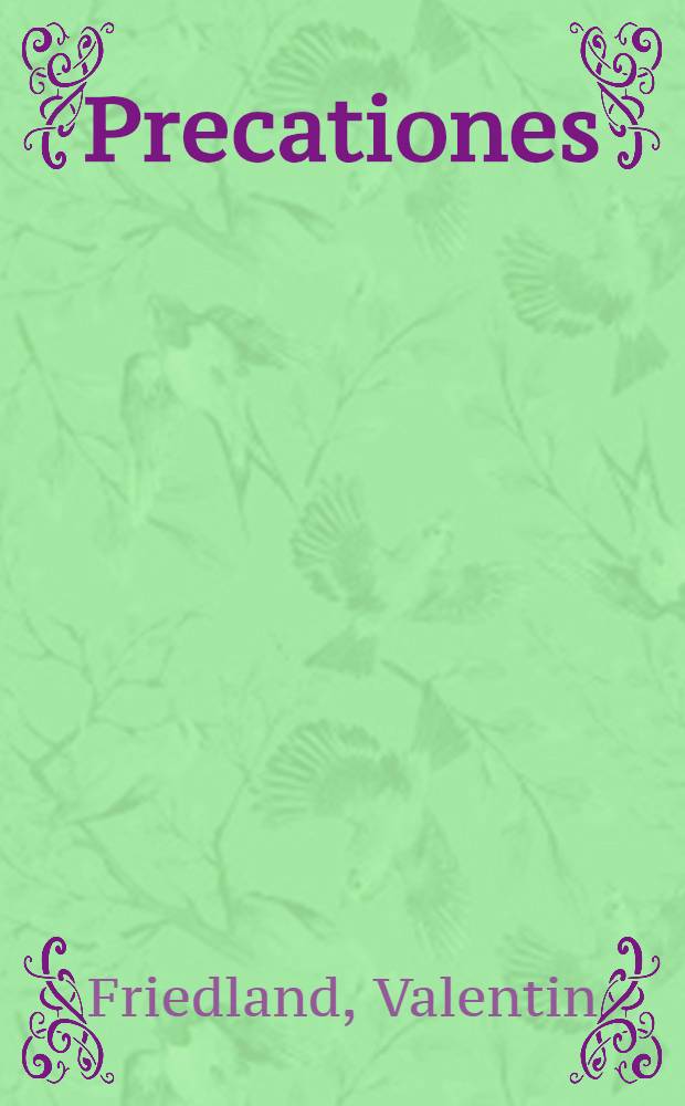 Precationes