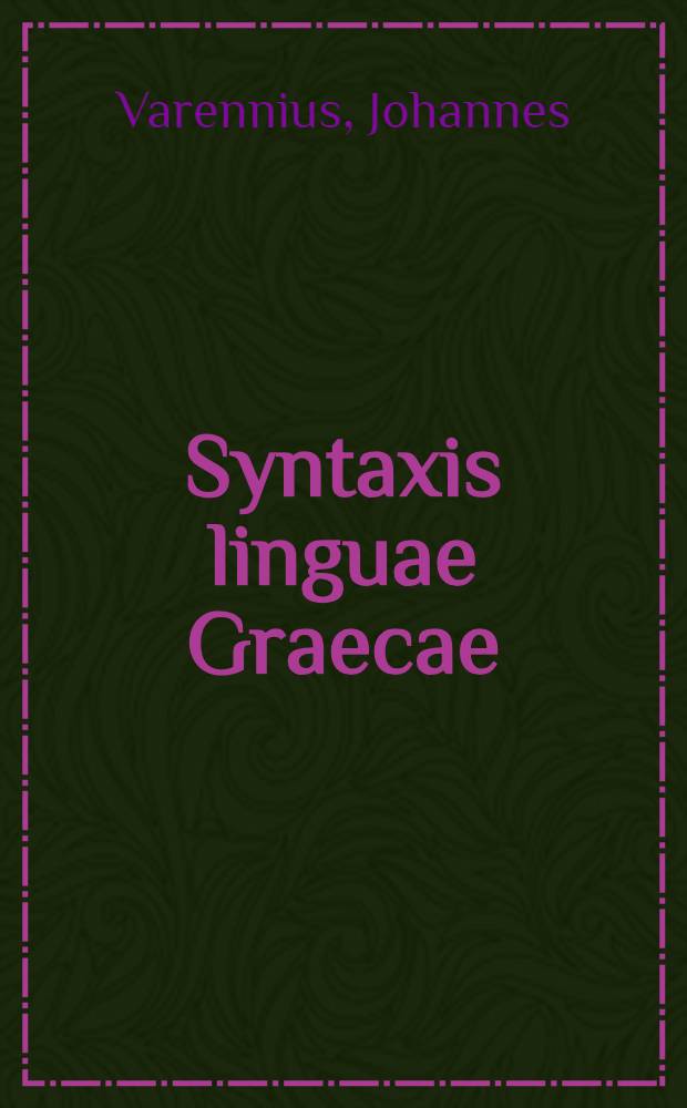 Syntaxis linguae Graecae