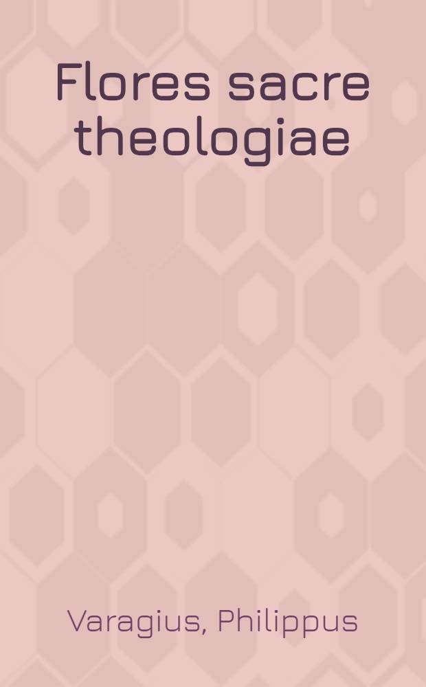 Flores sacre theologiae