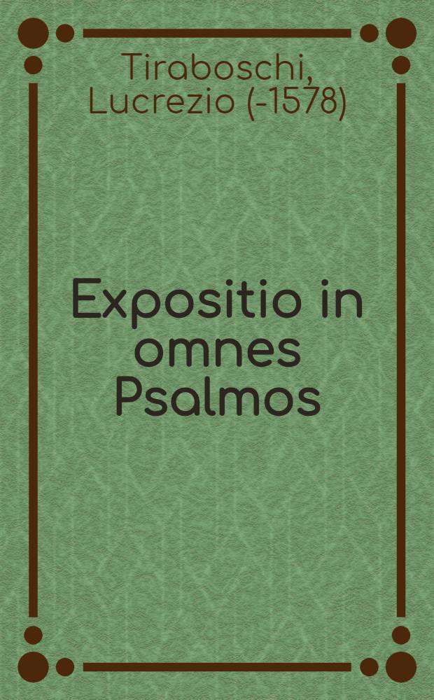 Expositio in omnes Psalmos