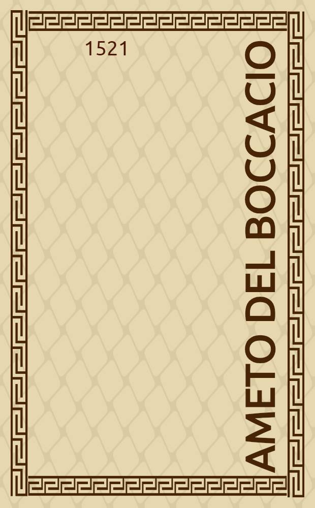 Ameto del Boccacio