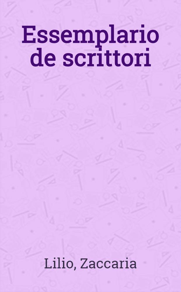 Essemplario de scrittori