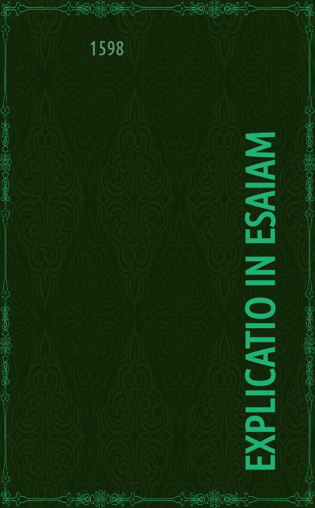 Explicatio in Esaiam