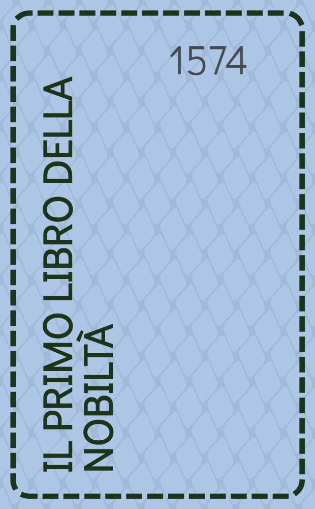 Il primo libro della nobiltà