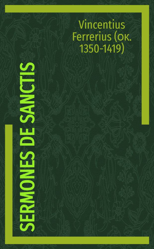 Sermones de sanctis