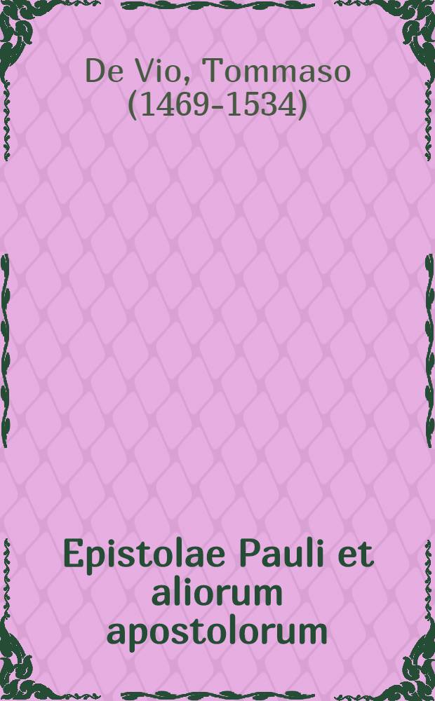 Epistolae Pauli et aliorum apostolorum