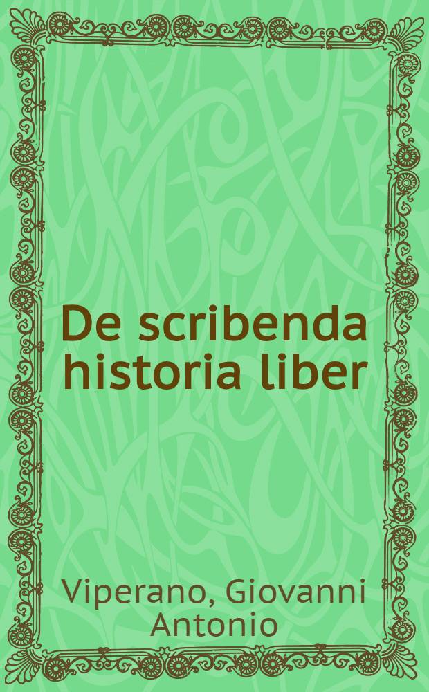 De scribenda historia liber