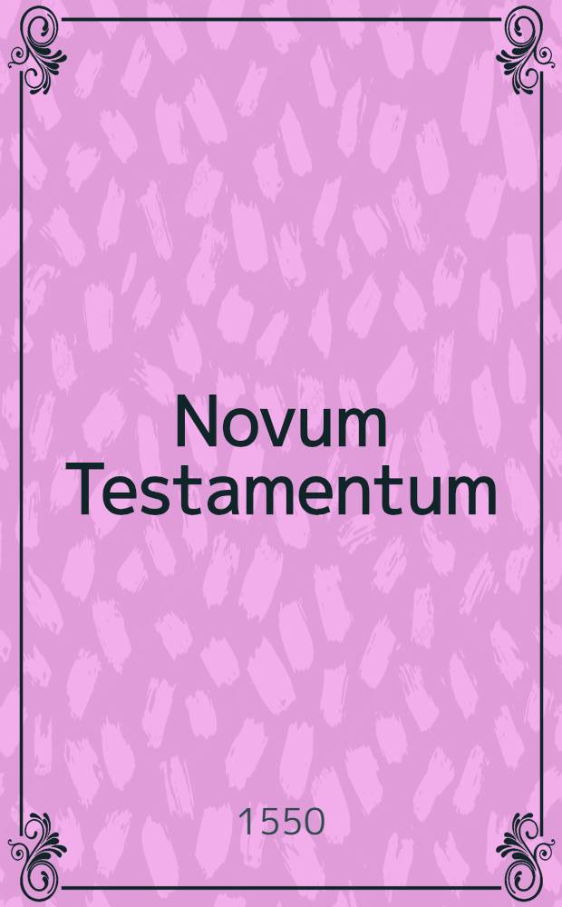 Novum Testamentum
