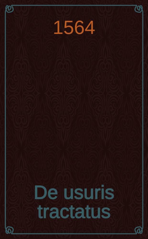 De usuris tractatus