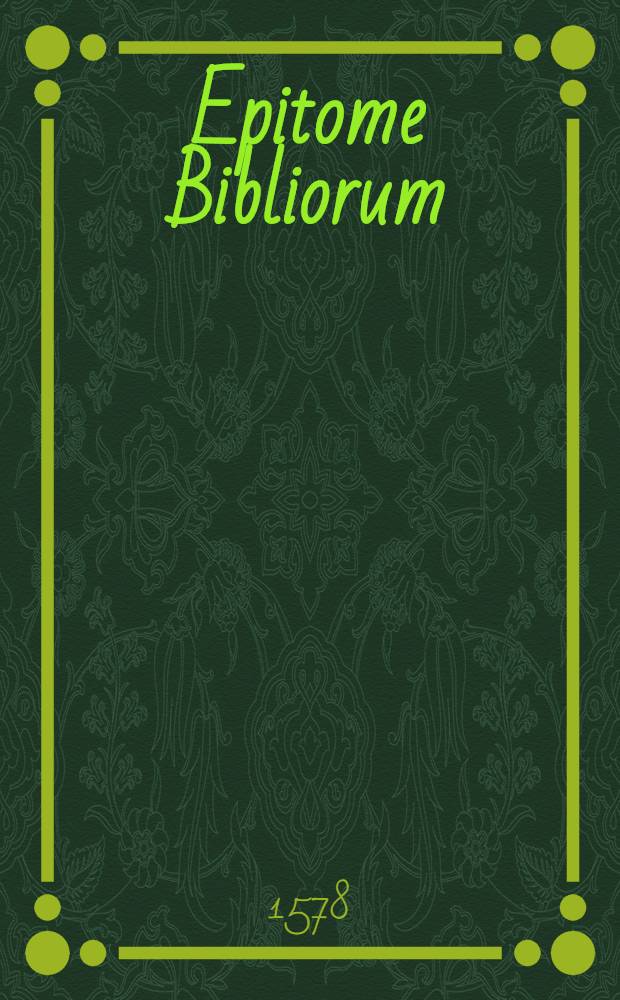 Epitome Bibliorum