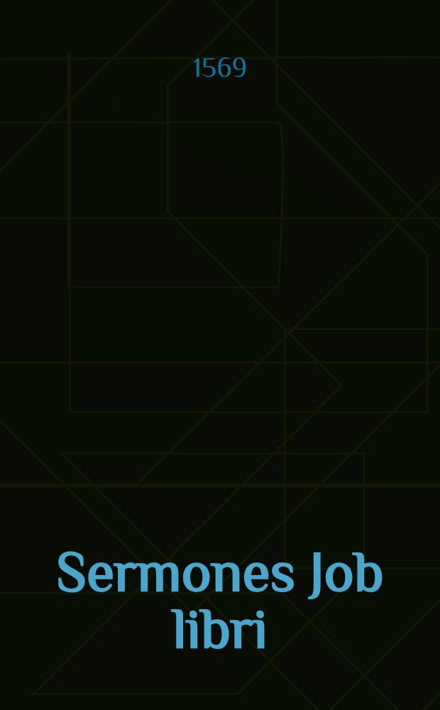 Sermones Job libri