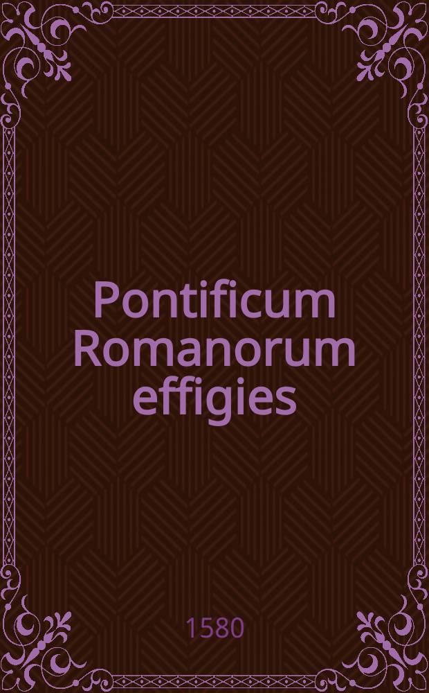 Pontificum Romanorum effigies