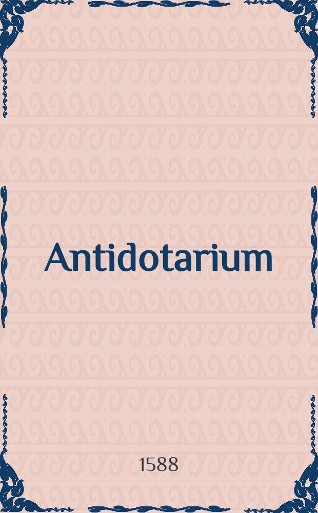 Antidotarium