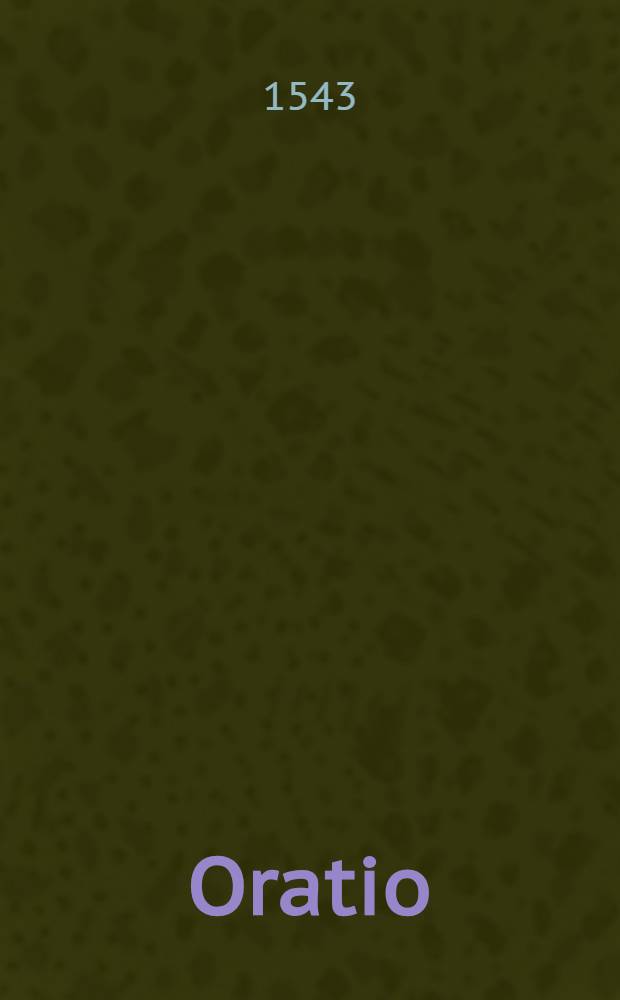 Oratio