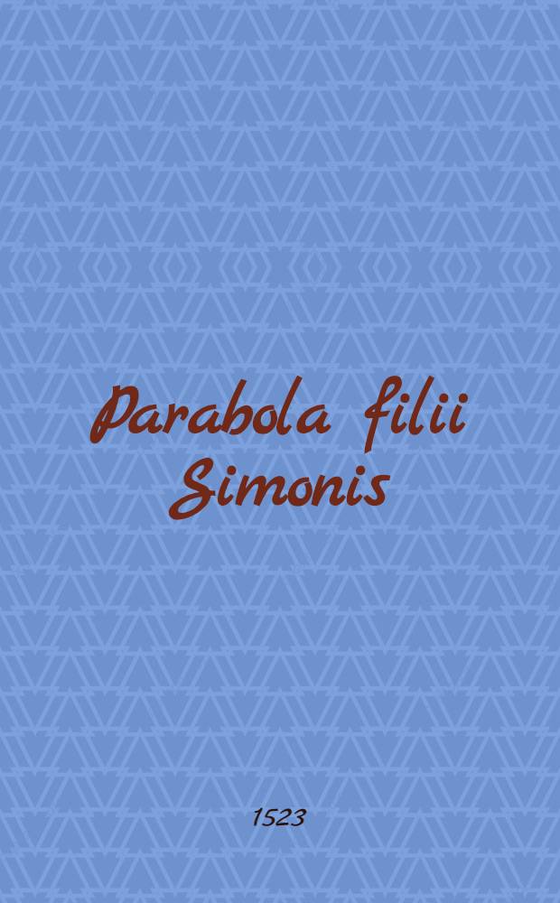 Parabola filii Simonis