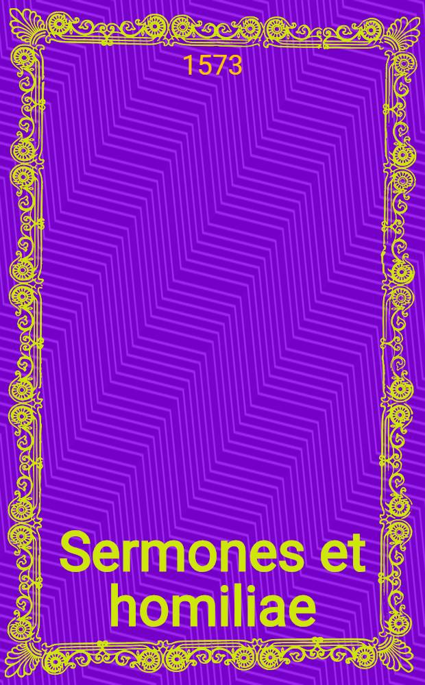 Sermones et homiliae