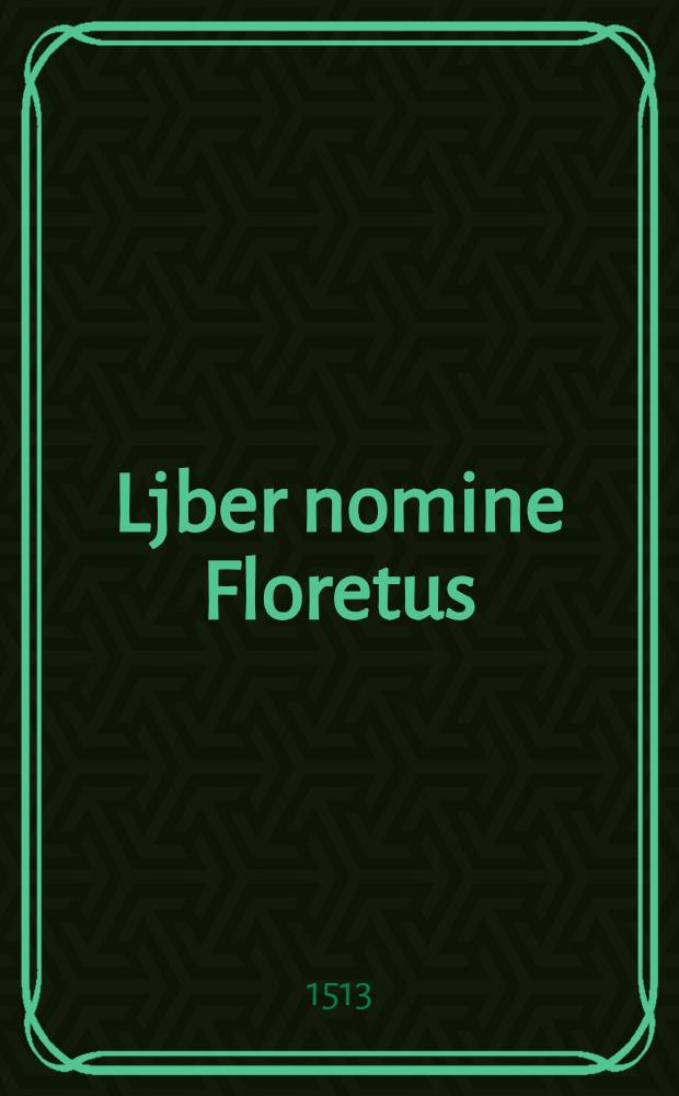 Ljber nomine Floretus