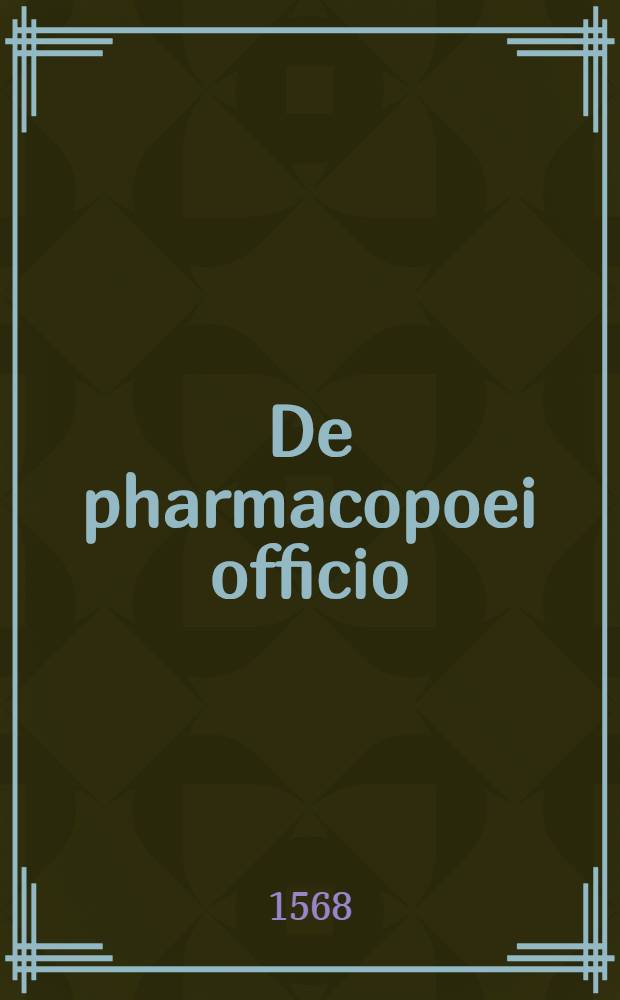 De pharmacopoei officio