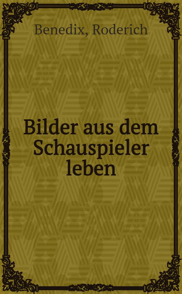 Bilder aus dem Schauspieler leben