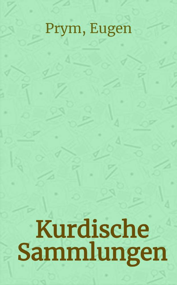 Kurdische Sammlungen