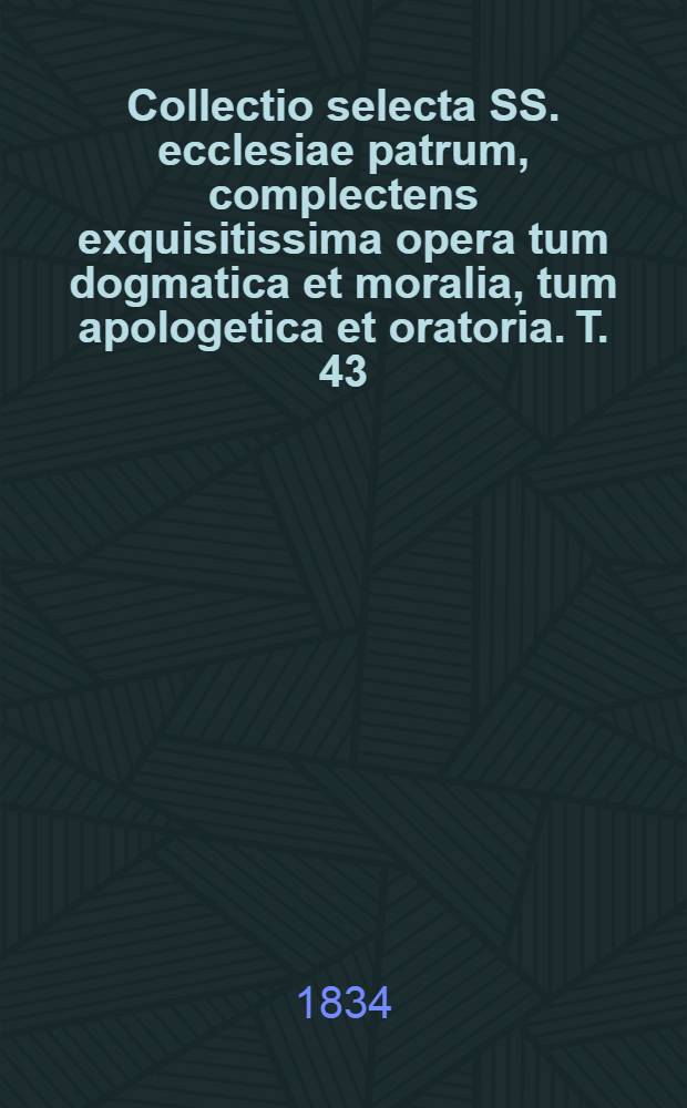 Collectio selecta SS. ecclesiae patrum, complectens exquisitissima opera tum dogmatica et moralia, tum apologetica et oratoria. T. 43 : S. Basilius. 2. Commentaria in Esaiam prophetam; Libri V contra Eunomium; Liber de Spiritu sancto; Libri II de baptismo