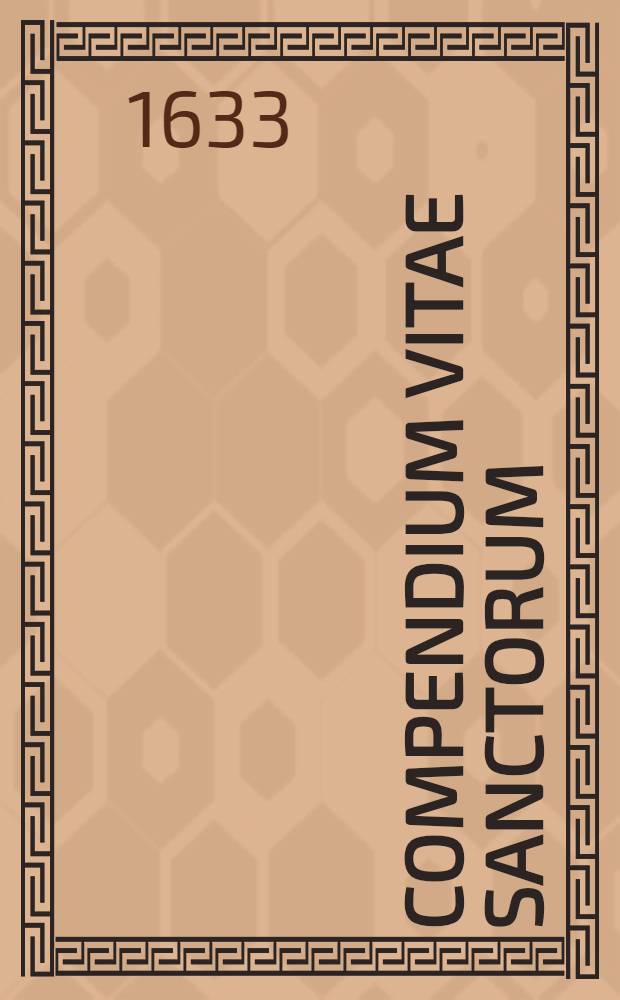 Compendium Vitae sanctorum