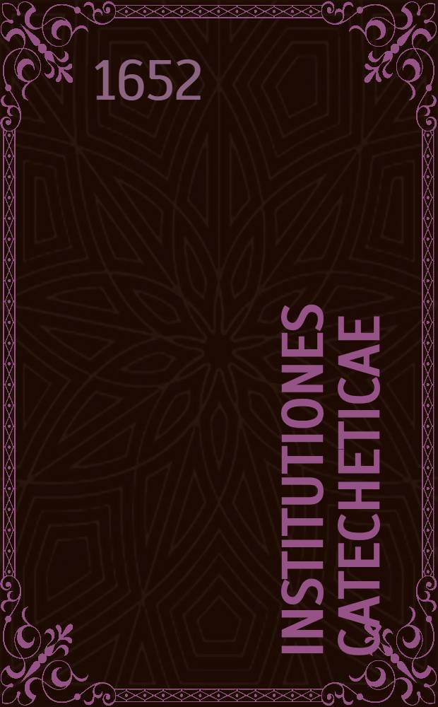 Institutiones catecheticae