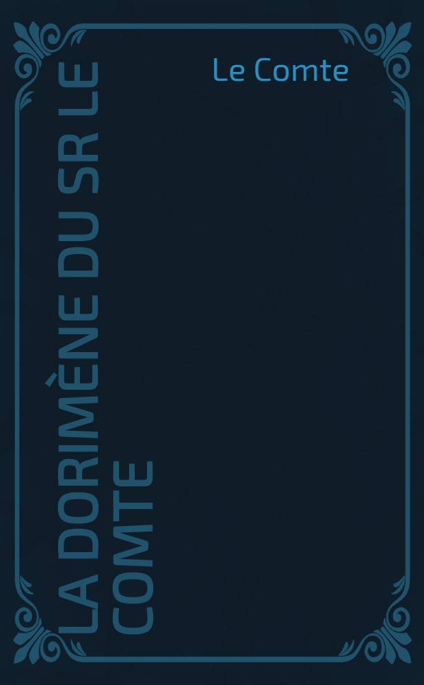 La Dorimène du Sr Le Comte