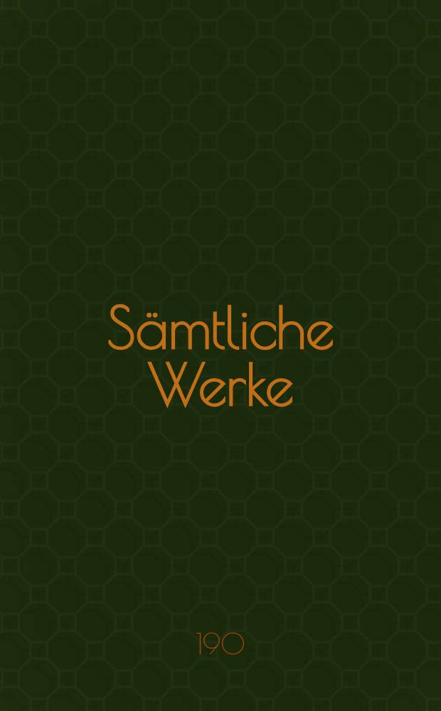 Sämtliche Werke