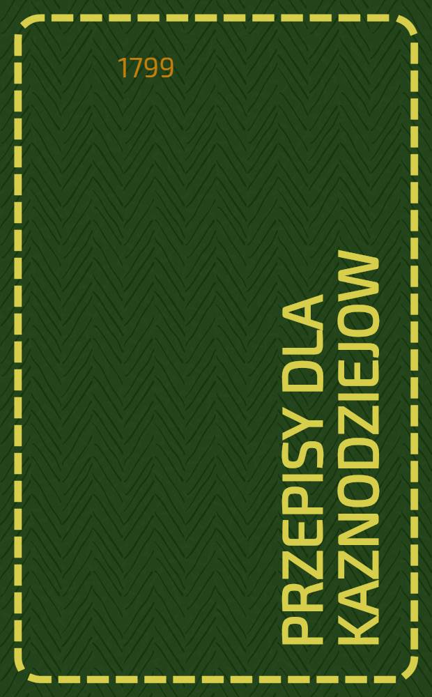 Przepisy dla kaznodziejow
