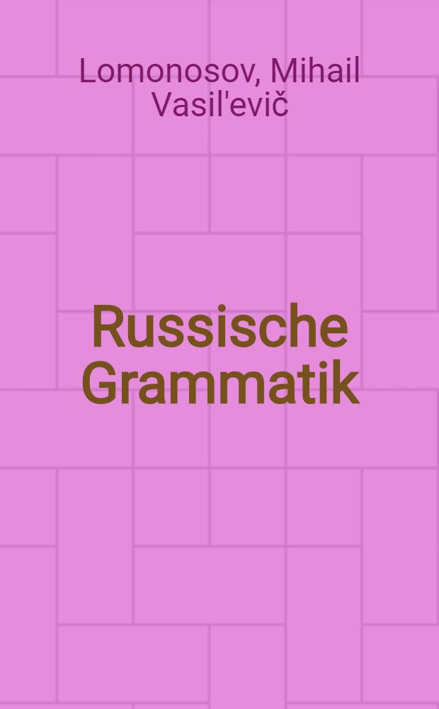 Russische Grammatik