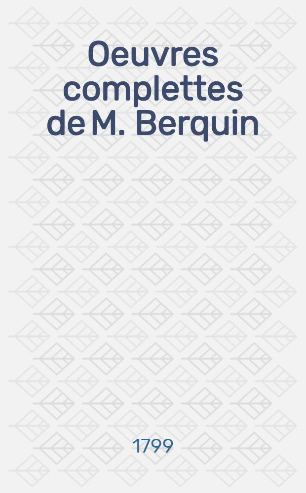 Oeuvres complettes de M. Berquin : Par ordre de matières. T. 15 : Sandford et Merton