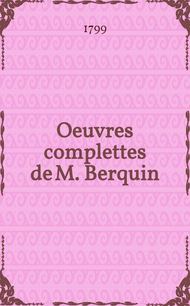 Oeuvres complettes de M. Berquin : Par ordre de matières. T. 16 : Sandford et Merton