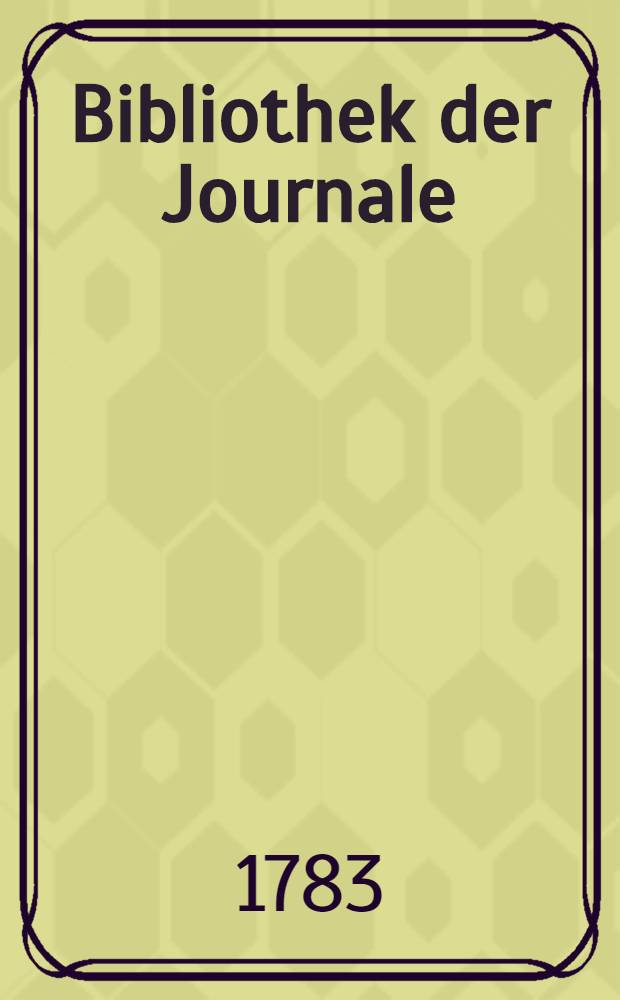 Bibliothek der Journale