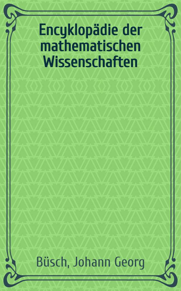 Encyklopädie der mathematischen Wissenschaften