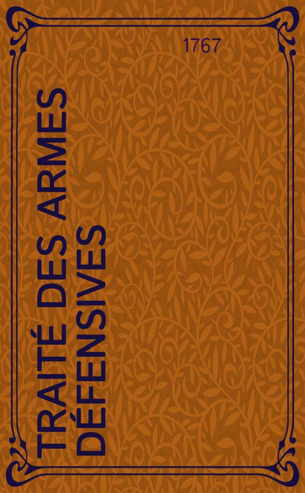 Traité des armes défensives