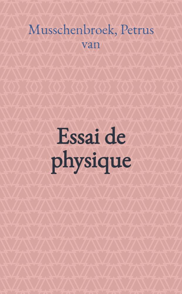 Essai de physique